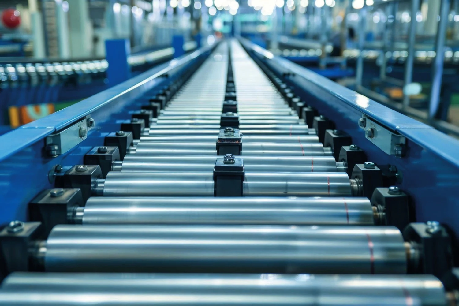 Industrial conveyor roller system
